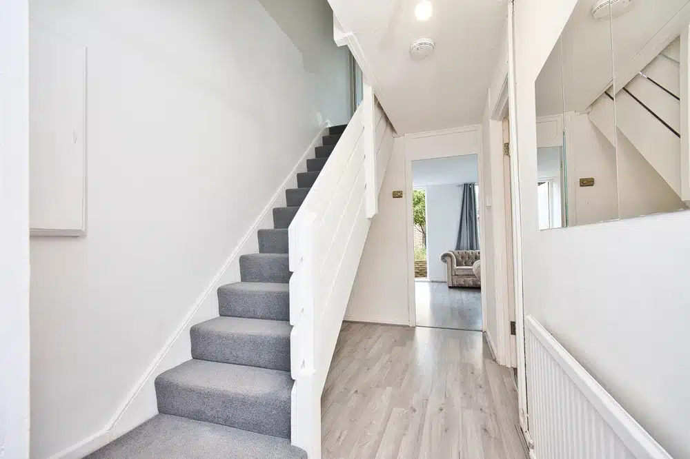 A well lit staircase can help seniors prevent falls and injuries.